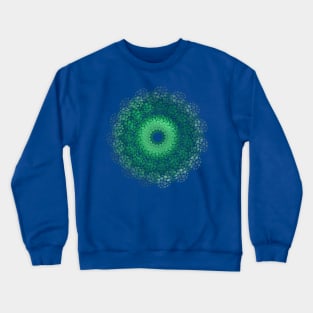 Emerald Green and Ivy (Abstract Design) Crewneck Sweatshirt